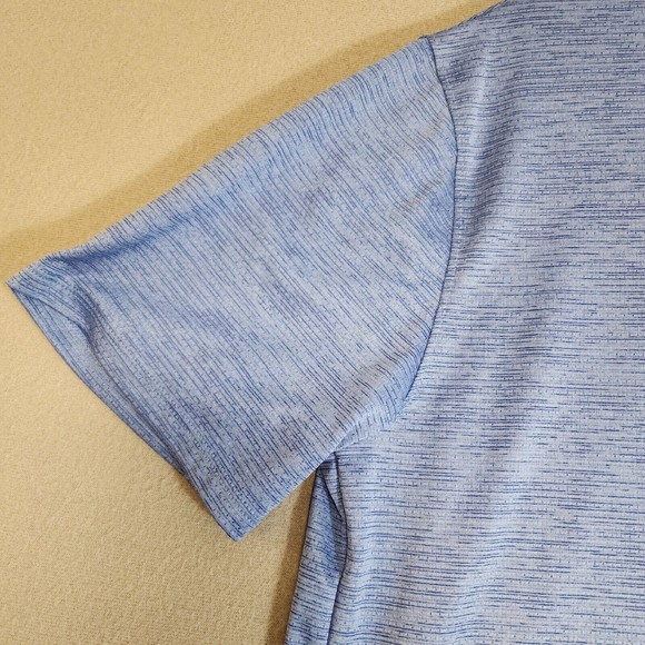 Under Armour Shirt Mens Medium Blue TShirt T-Shirt Loose Round Neck Short Sleeve - Picture 5 of 16